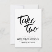 Neem twee keer een ritswijziging save the date (Voorkant)