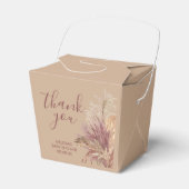 Neem uit de gunstbox Boho Pampas Grass Mauve Pink Bedankdoosjes (Voorkant Zijde)