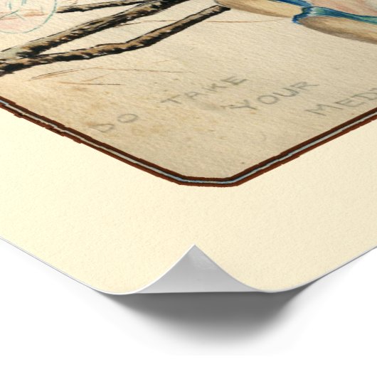 Neem uw geneesmiddel niet in poster (Hoek)