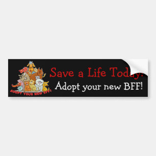 Neem uw nieuwe BFF aan! Bumpersticker