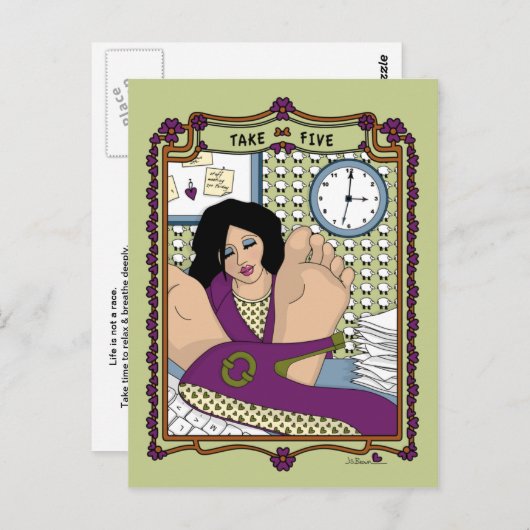 Neem Vijf_A_ Briefkaart (Voorkant / Achterkant)