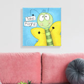 Neem vlucht vlinder canvas afdruk (Insitu (Woonkamer))