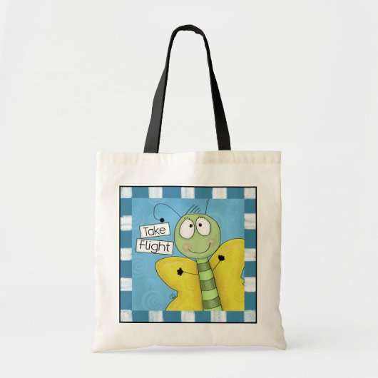 Neem vlucht vlinder tote bag (Voorkant)