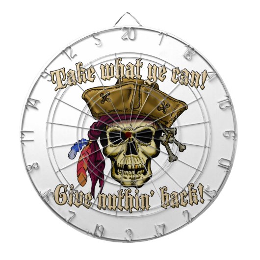 Neem wat je kunt... dartbord (Voorkant)