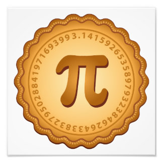 Neem wat taart op Pi Day, 14 maart Foto Afdruk