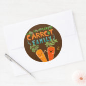 Neem wortelfamilie | Motivatie Citaat Pun Ronde Sticker (Envelop)