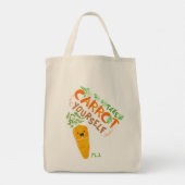 Neem wortelje zelf | Motivatie Citaat Pun Tote Bag (Achterkant)