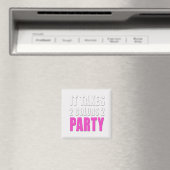 Neemt 2 kleuren 2 Party roze: wit Magneet (Insitu (Vaatwasser))
