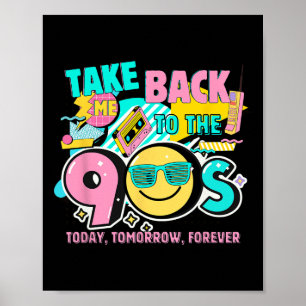 Neemt Me Ck Naar De Jaren 90 Retro Vintage Hallowe Poster