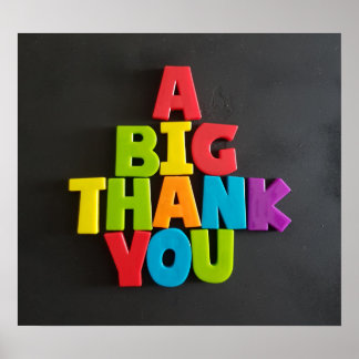 Neen: 202 EEN GROTE BEDANK VAN HET poster VAN TFDG