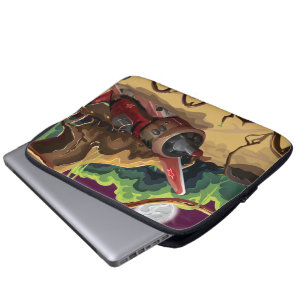 Neergestort jachtvliegtuig uit de Tweede Wereldoor Laptop Sleeve