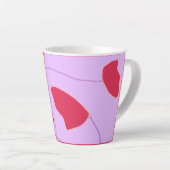 Néerlandais comme tulipes rouges latte mug (Angle droit)