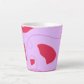 Néerlandais comme tulipes rouges latte mug (Devant)