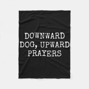 Neerwaartse Hond, Opwaartse Gebeden Christelijke Y Fleece Deken