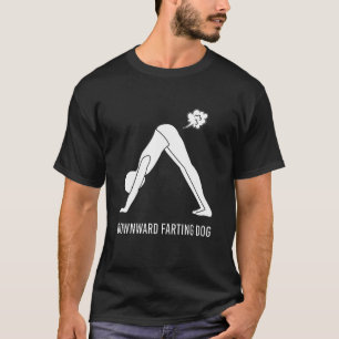 neerwaartse scheten hond yoga scheet Downdog T-shirt