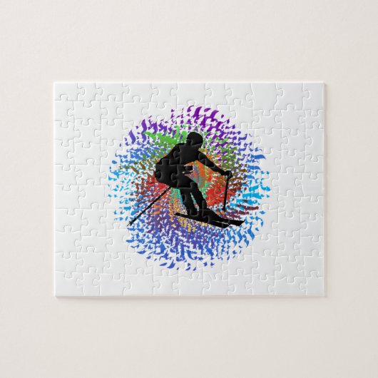 neerwaartse spiraal legpuzzel (Horizontaal)