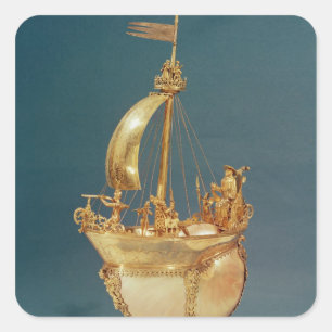 Nef van de Kardinaal van Lotharingen, 1579 Vierkante Sticker