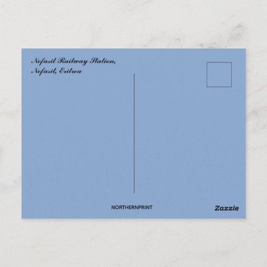 Nefasit Station Eritrea Briefkaart (Achterkant)