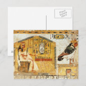 Nefertari die senet spelen briefkaart (Voorkant / Achterkant)