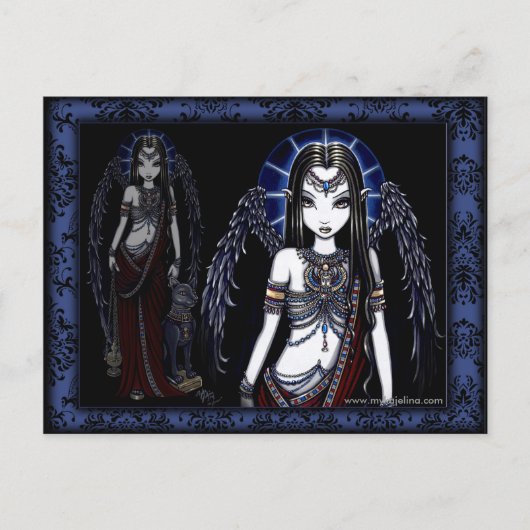 Nefertari Egyptian Angel Briefkaart (Voorkant)