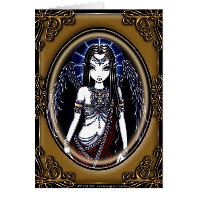 "Nefertari" Egyptian Angel Card (Voorkant)