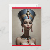 Nefertiti art briefkaart (Voorkant / Achterkant)