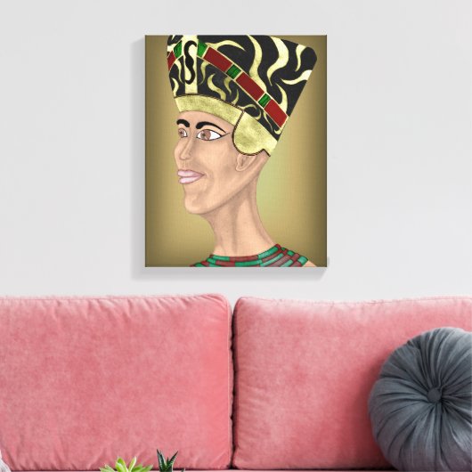 Nefertiti Bust Canvas Afdruk (Insitu (Woonkamer))