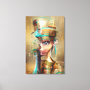 Nefertiti Canvas Afdruk