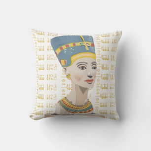 Nefertiti en Cartouche Kussen