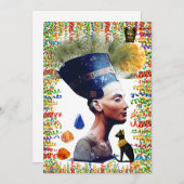 Nefertiti Feestdagenkaart (Voorkant / Achterkant)