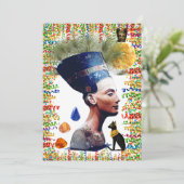 Nefertiti Feestdagenkaart (Staand voorkant)