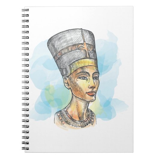 Nefertiti Illustration Notitieboek (Voorkant)