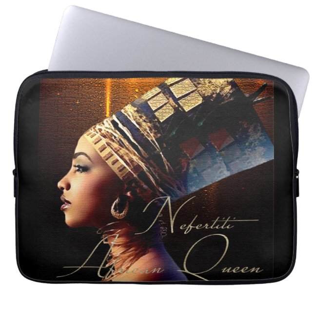 Nefertiti Laptop Sleeve (Voorkant)