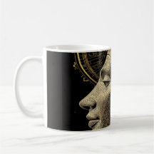 Nefertiti Moderne Silhouette Lijnkunst