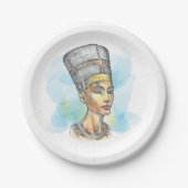 Nefertiti Papieren Bordje (Voorkant)