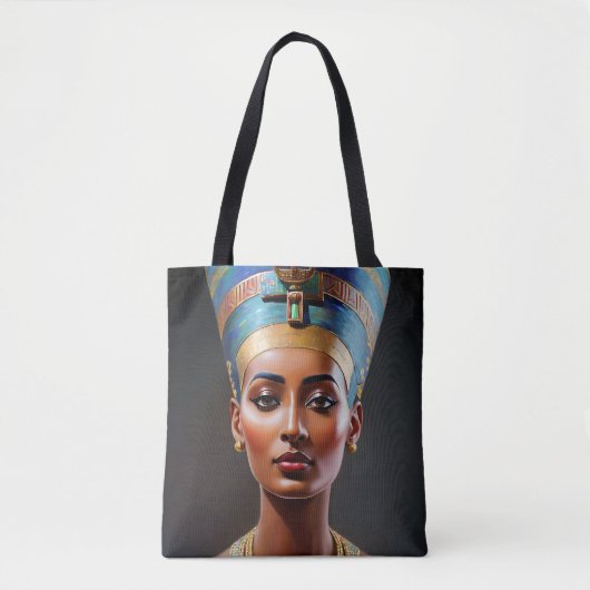 Nefertiti Portret Originele kunst Draagtas (Voorkant)