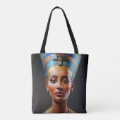 Nefertiti Portret Originele kunst Draagtas (Achterkant)