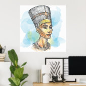 Nefertiti Poster (Thuiskantoor)