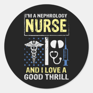 Nefrologie nurse Good Dialyse Nu Ronde Sticker