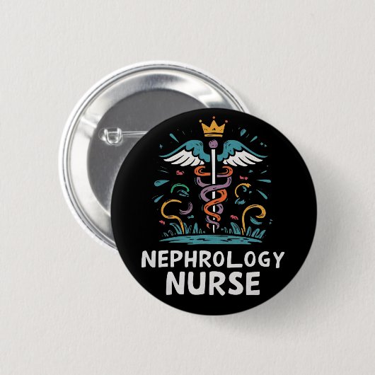 Nefrologie Nurse Ronde Button 5,7 Cm (Voorkant /achterkant)