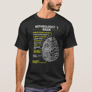 Nefroloog Brain Nieren chirurg Nieren Doctor Ne T-shirt