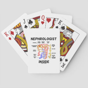 Nefroloog Inside (nieren nefron) Pokerkaarten