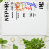 Nefroloog Inside (nieren nefron) Theedoek (Gevouwen)