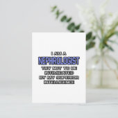 Nefroloog Joke ... Superieure intelligentie Briefkaart (Staand voorkant)
