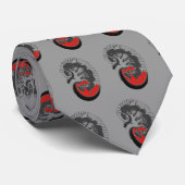 Nefroloog Necktie, grijze potloodkunst Stropdas (Opgerold)