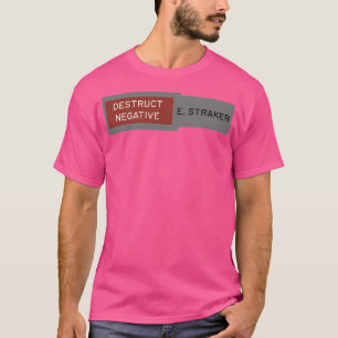 Negatief vernietigen t-shirt