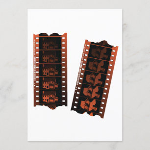 Negatieve filmstrip kaart