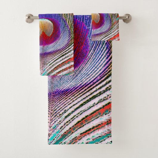 Negatieve Peacock-vanger Bad Handdoek (Insitu)