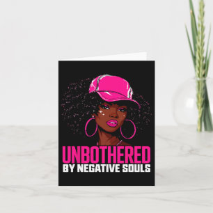 Negatieve zielen Afro Queen Sy Black W Kaart