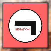 NEGATION 1b Vensterklemming Raamsticker (Vel 2)